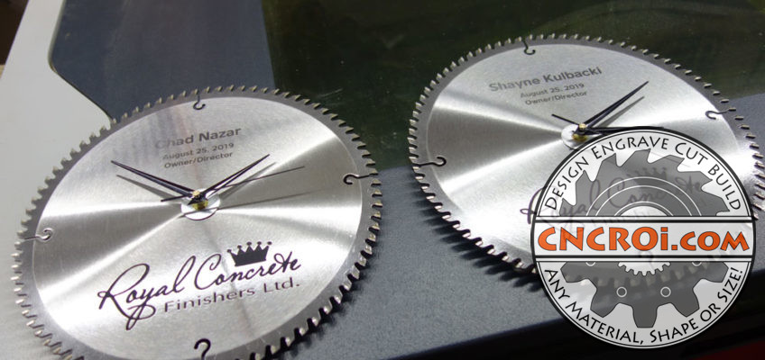 carbide-saw-etching-xx1-848x400 Two Custom Carbide Saw Clocks