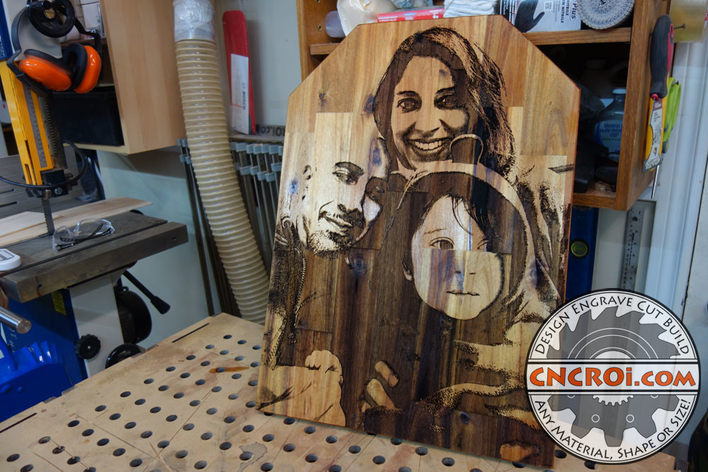 wood-pyrography-1 Family Portrait Pyrography on Acacia