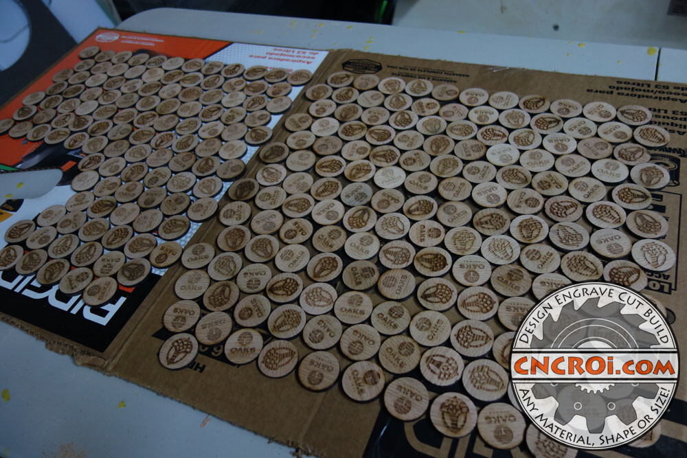 wood-coin-manufacturing-1 Custom Coin Manufacturing: Hardwood Oak