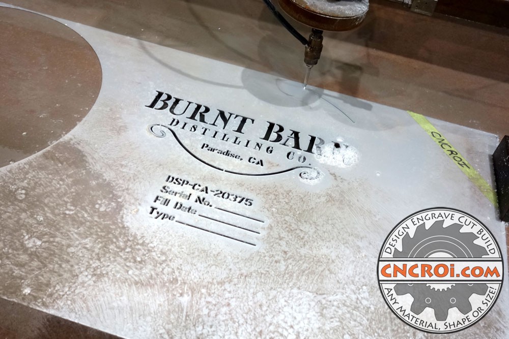 waterjet-stencil-1 Custom Distilling Stencil: Waterjet Cut 304SS 2B Finish