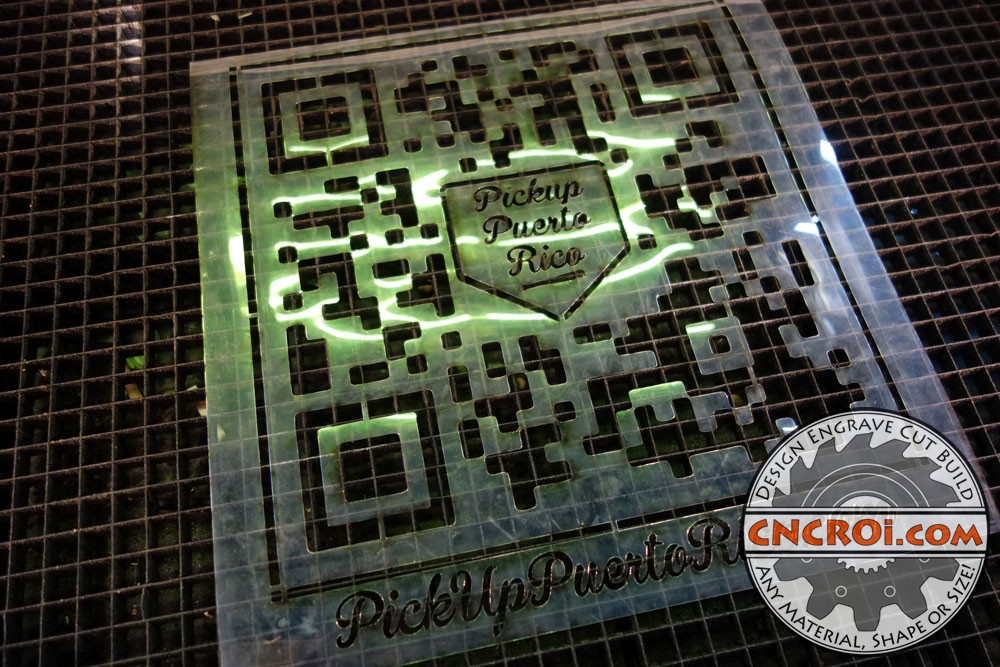 qr-stencil-1 Custom Business QR Code Stencil: Polycarbonate