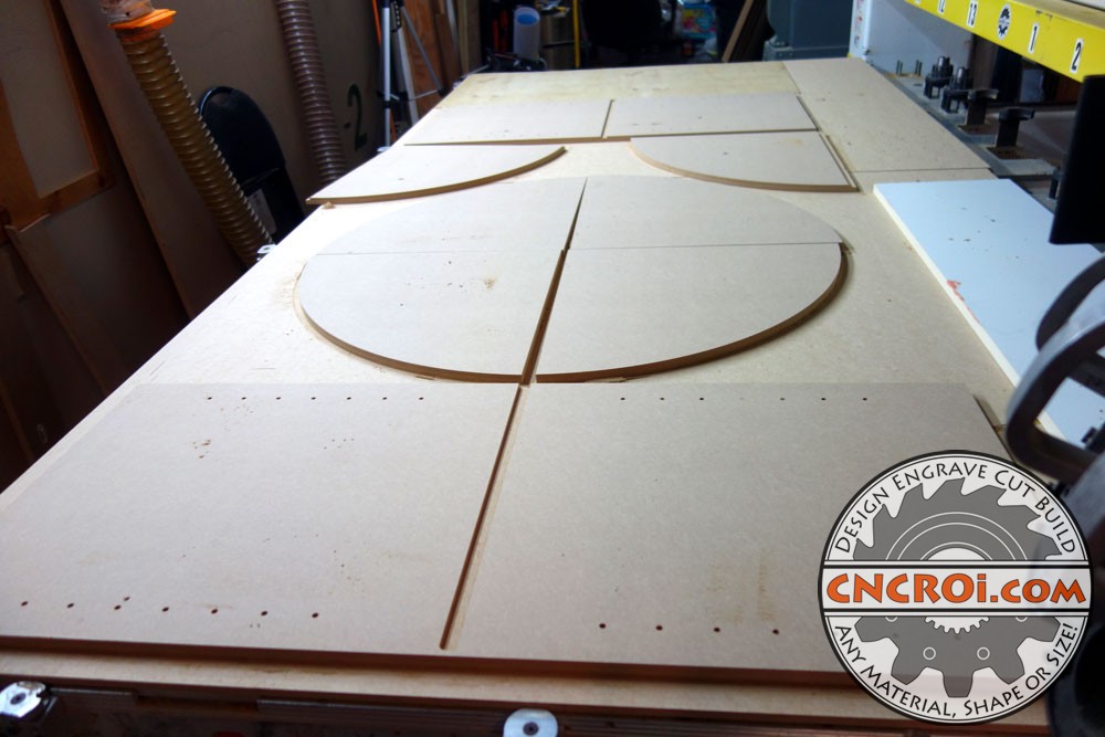 custom-cork-board-1-1 Custom Corner Shelving & Cork Board: CNC Routering 5/8" MDF