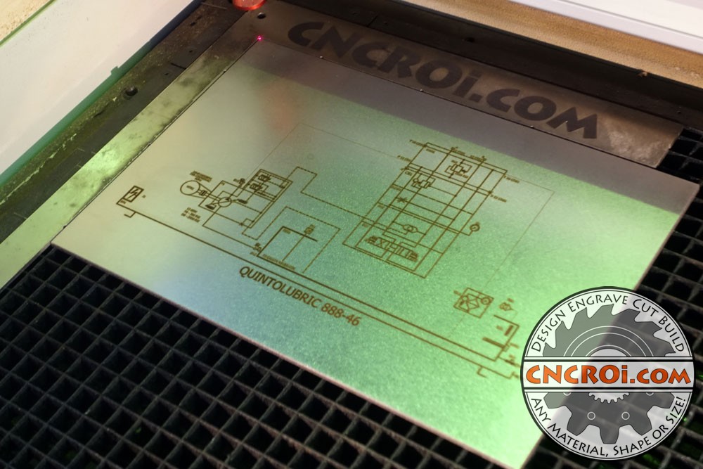 machine-elec-drawing-1 Steel Machine Equipment Plates: Plasma Cut, Fiber Etched