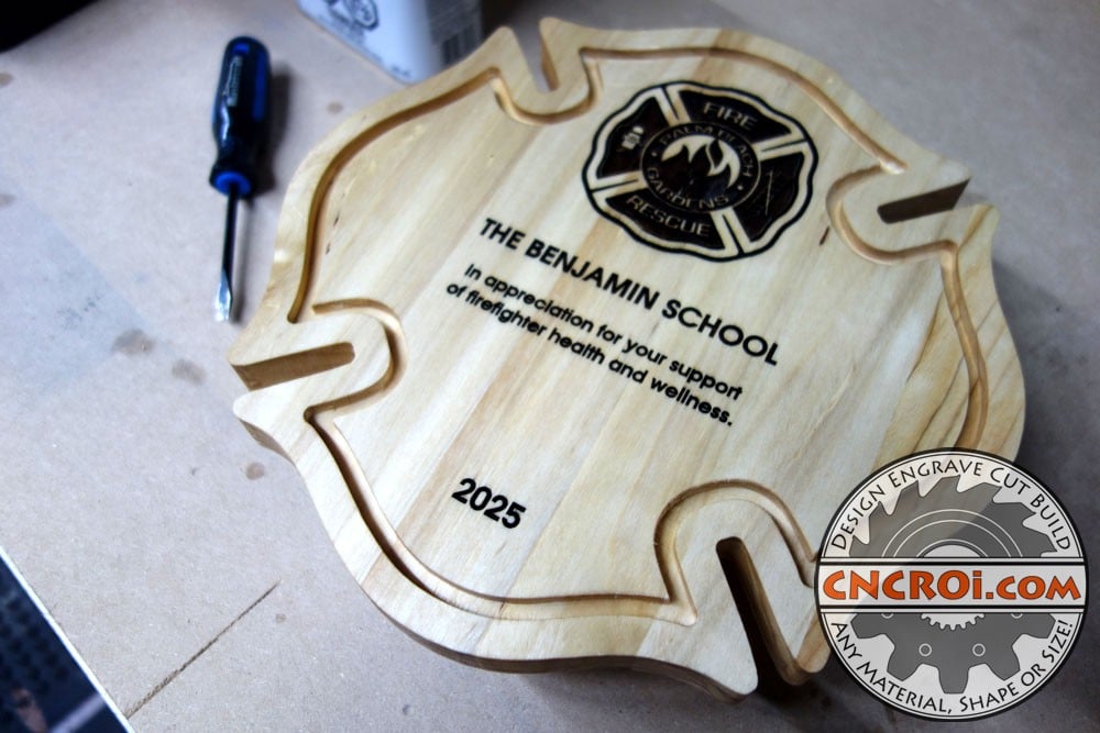 small-rescue-plaque-1 Small Custom Fire Rescue Marshal Plaque: Poplar (Part 1 of 3)