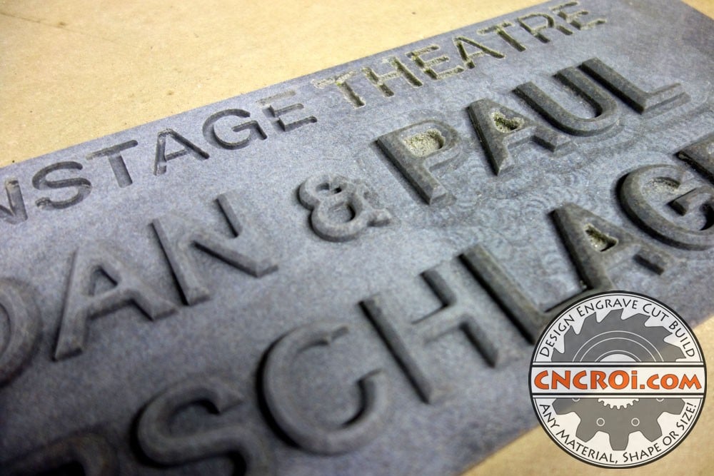 solid-surface-plaques-1 Custom Solid Surface Plaques: 1" Thick Glacier White Corian Carving