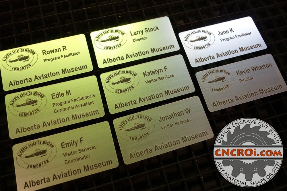 custom-nametags-1 Custom Engraved Name Badges: Brushed Lamacoid