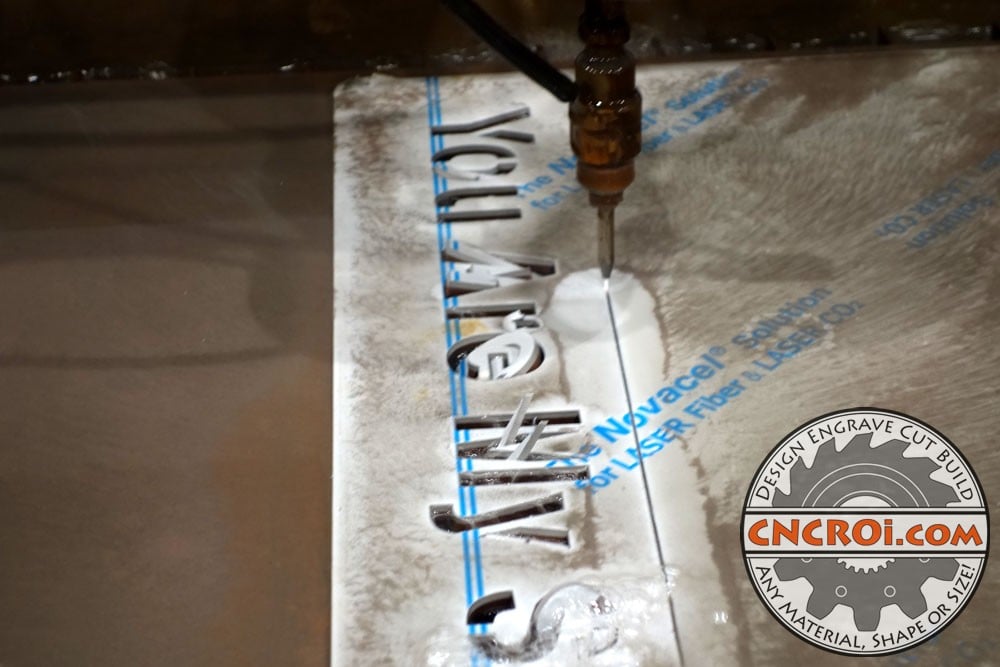 underwater-sign-1 Underwater Metal Signs: Waterjet Cut 11ga 316SS #4 Finish