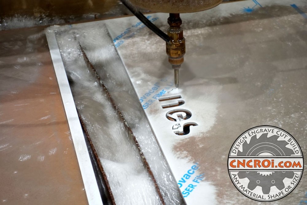 underwater-sign-1 Underwater Metal Signs: Waterjet Cut 11ga 316SS #4 Finish