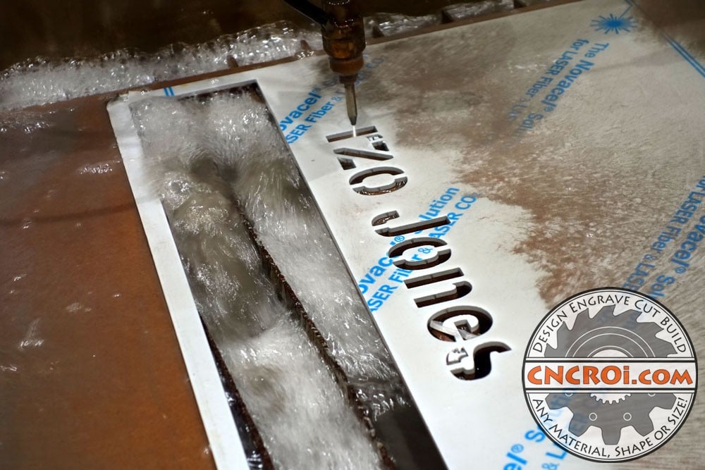 underwater-sign-1 Underwater Metal Signs: Waterjet Cut 11ga 316SS #4 Finish