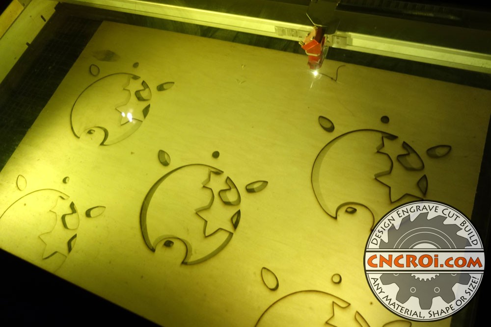 ornaments-plywood-1 Custom Holiday Ornaments: CNC Laser Cut Plywood