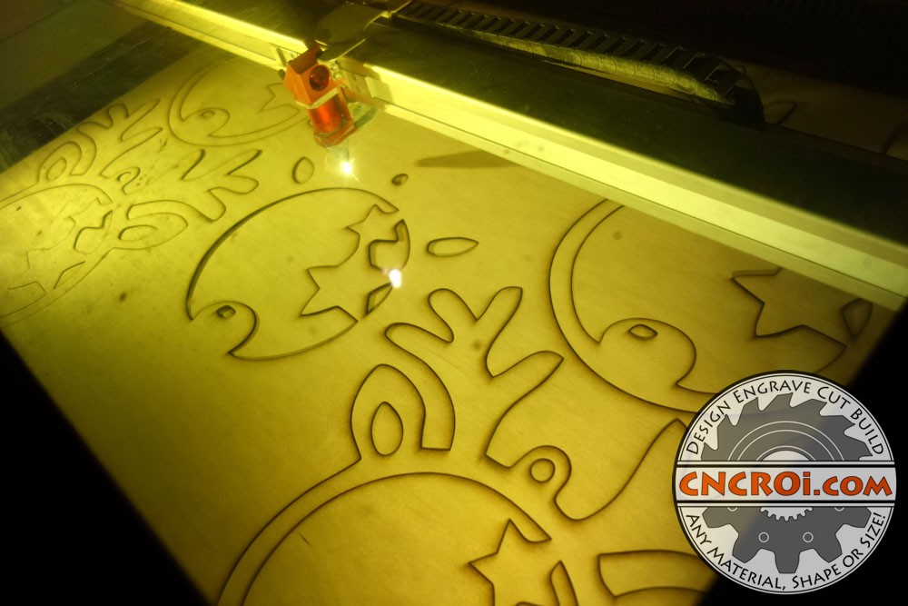 ornaments-plywood-1 Custom Holiday Ornaments: CNC Laser Cut Plywood